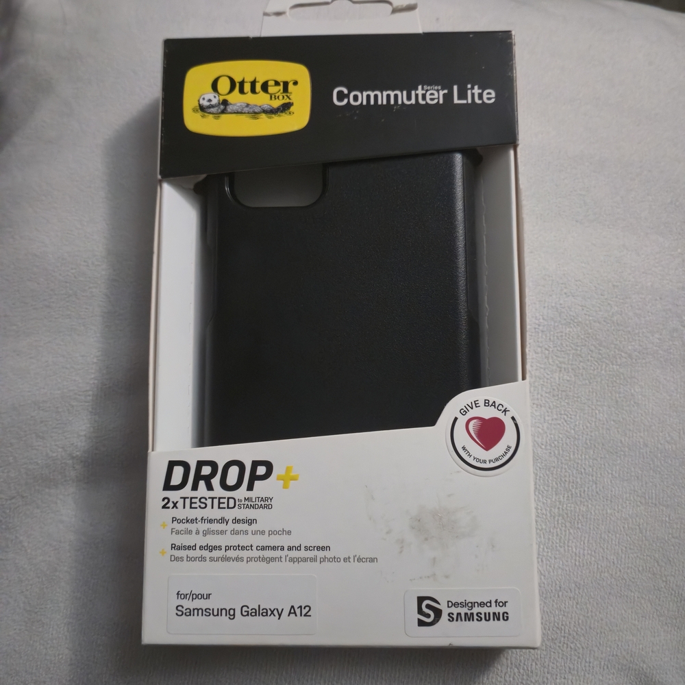 OtterBox Commuter Lite Case for Samsung Galaxy A12 - Midnight Black